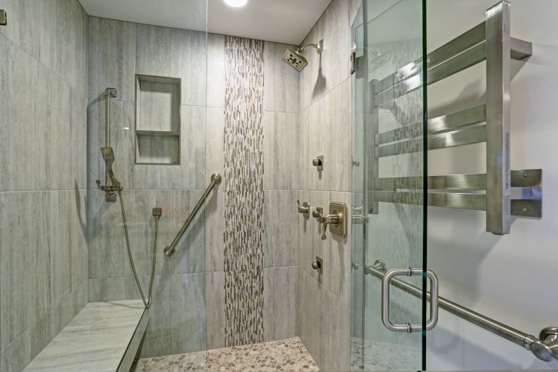 Sleek Shower with Matte Finish Fixtures